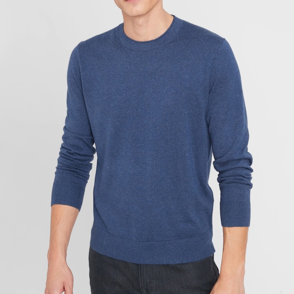 Bannana Republic Blue Crew Neck Sweater
